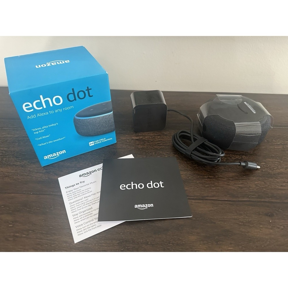 Amazon Echo Dot (3rd Generation) Smart Speaker with Alexa - Charcoal